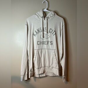 47 NFL Apparel Cream Kansas City Chiefs Hoodie EUC